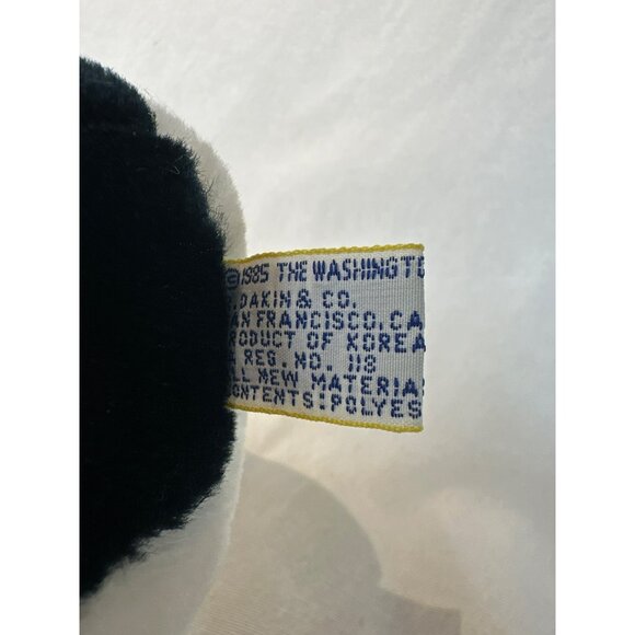 1995 Dakin Opus Plush Penguin With Red Plaid Bowtie Soft Toy Vintage 9” Tall - Picture 4 of 5